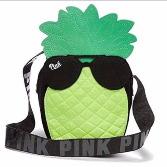 PINK Victoria's Secret Handbags - 🎊🎊🎊 PINK Victoria Secret Pineapple Purse Cooler